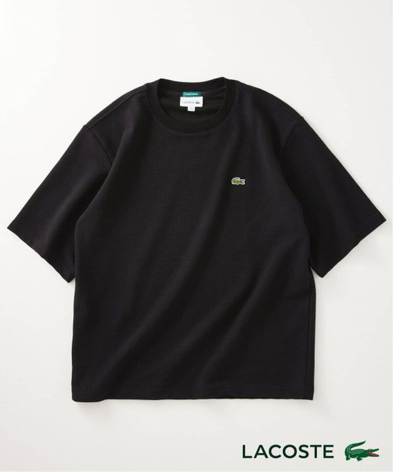 JOURNAL STANDARD relume「LACOSTE / ラコステ 別注 ワッフルTシャツ」|Tシャツ・カットソー|ブラック