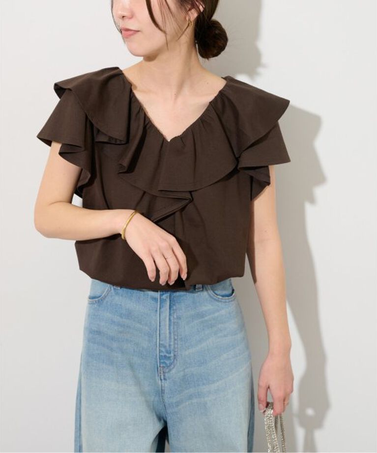 JOURNAL STANDARD relume「《WEB限定追加》フリルプルオーバー」|Tシャツ・カットソー|ブラウン