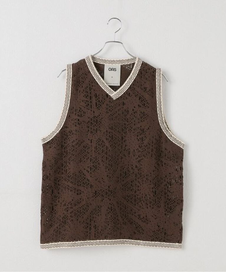 JOURNAL STANDARD「【OAS/オーエーエス】 Astrea Orion Crochet Vest」|ベスト・ジレ|ブラウン