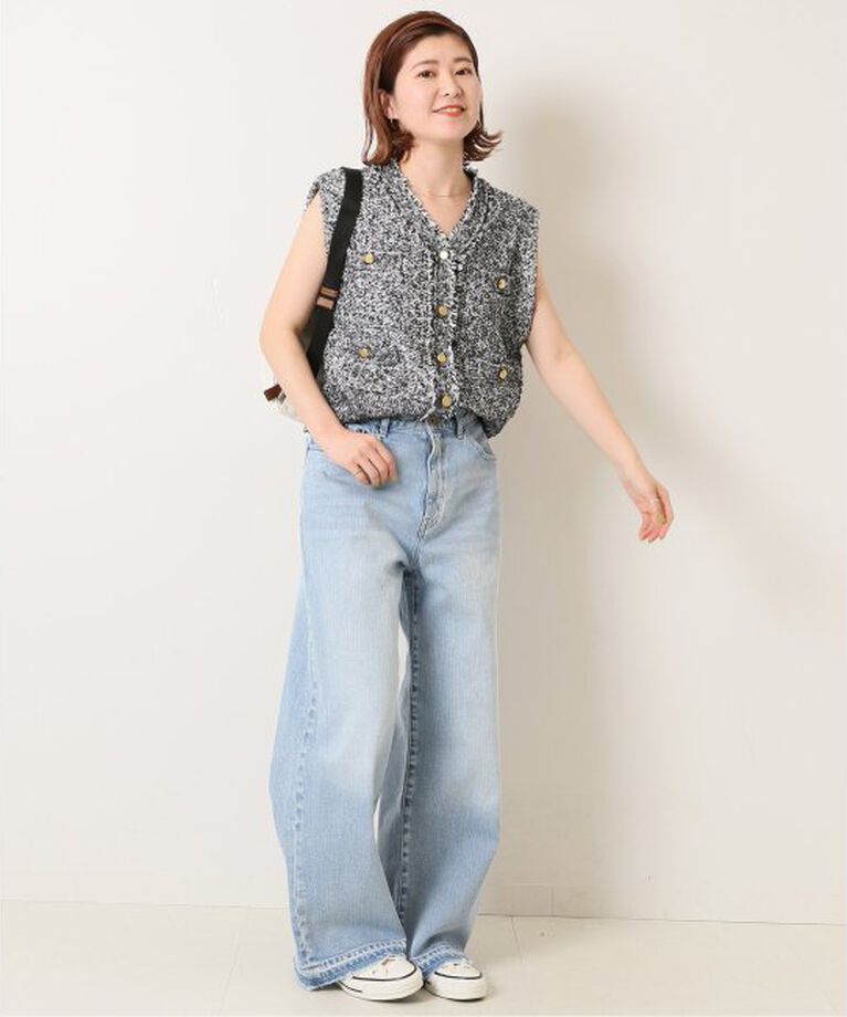 Spick and Span「5 1/2 LOOSE-STRAIGHT DENIM」|デニム|