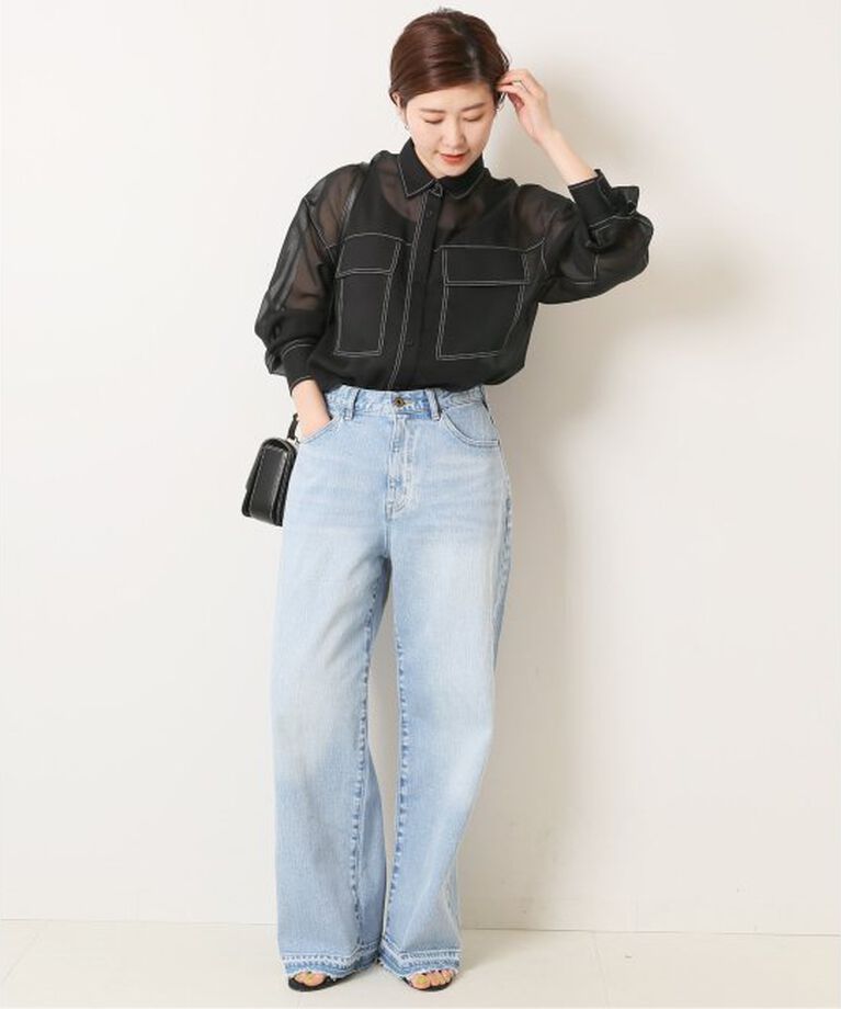Spick and Span「5 1/2 LOOSE-STRAIGHT DENIM」|デニム|