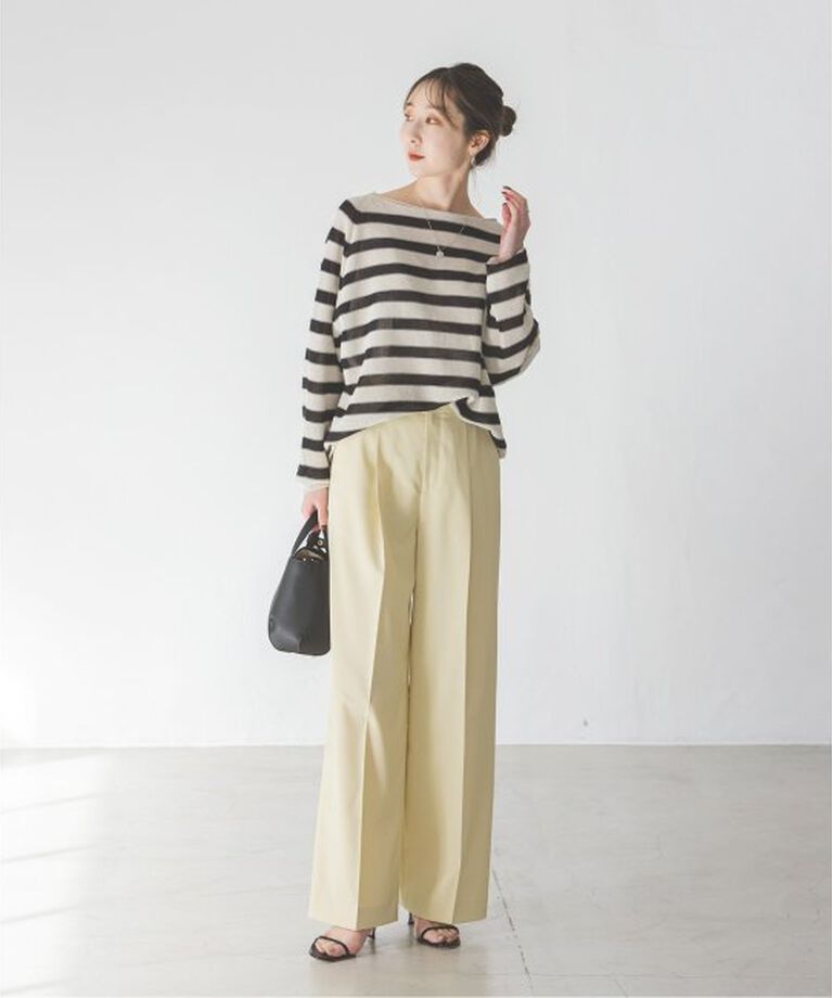 NOBLE「《追加》エステルツイルストレッチスラックスパンツ 3」|スラックス|