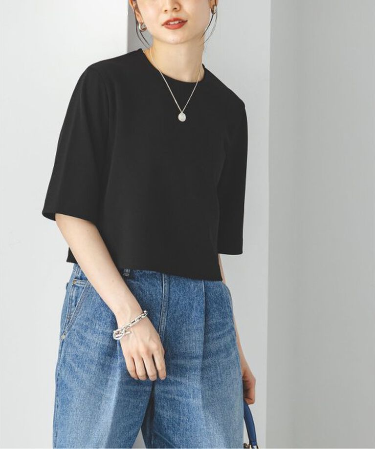 NOBLE「クロップドプルオーバー」|Tシャツ・カットソー|ブラック