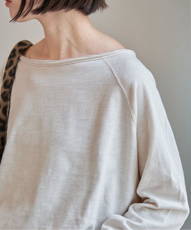 Spick and Span「≪追加≫コットンスラブクルーネックプルオーバー」|Tシャツ・カットソー|