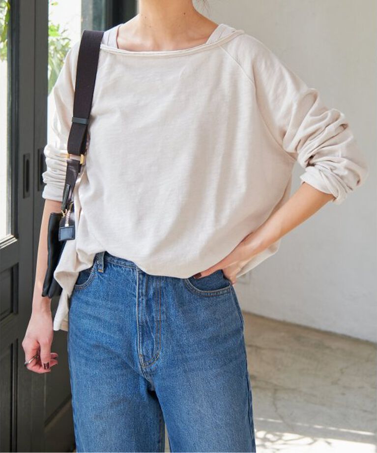 Spick and Span「≪追加≫コットンスラブクルーネックプルオーバー」|Tシャツ・カットソー|