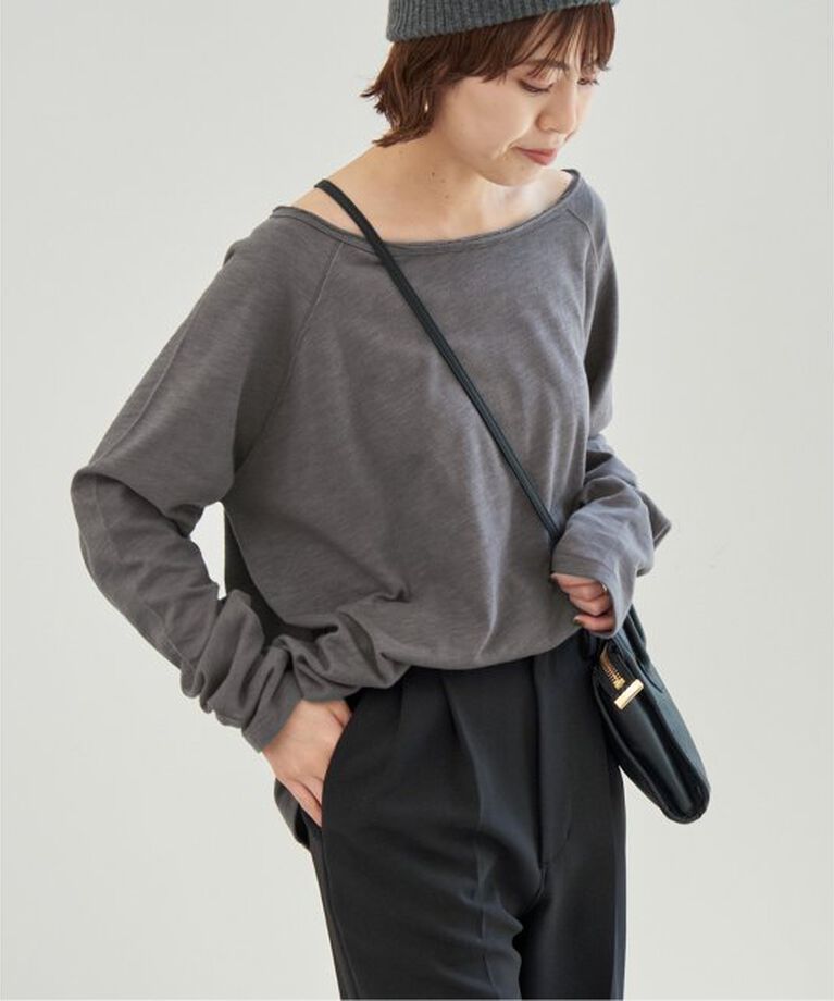 Spick and Span「≪追加≫コットンスラブクルーネックプルオーバー」|Tシャツ・カットソー|