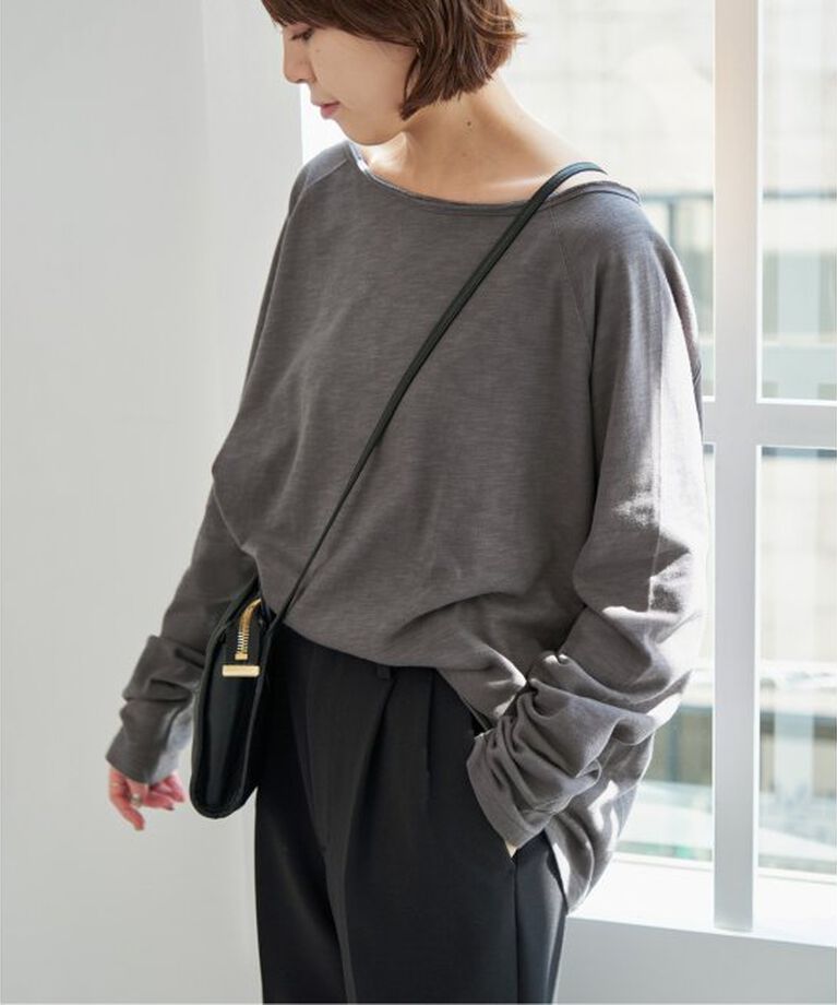 Spick and Span「≪追加≫コットンスラブクルーネックプルオーバー」|Tシャツ・カットソー|