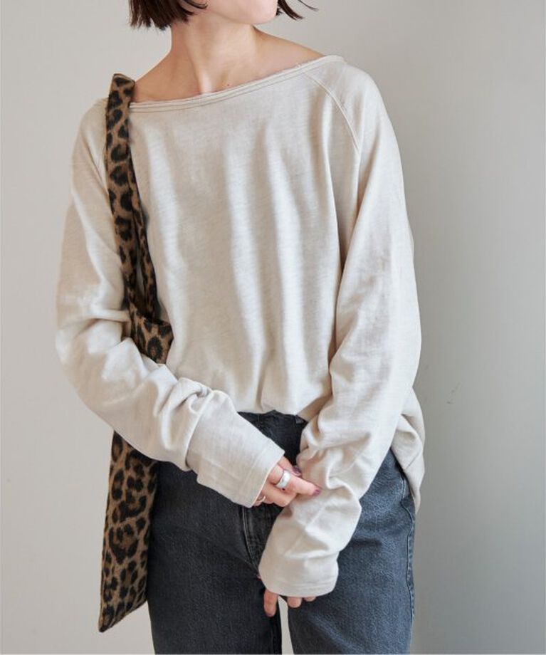 Spick and Span「≪追加≫コットンスラブクルーネックプルオーバー」|Tシャツ・カットソー|ホワイト A