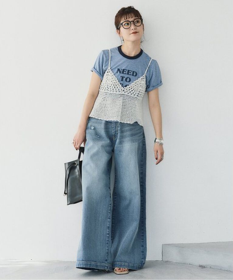 Spick and Span「《追加》クロシェニットキャミソール」|キャミソール|