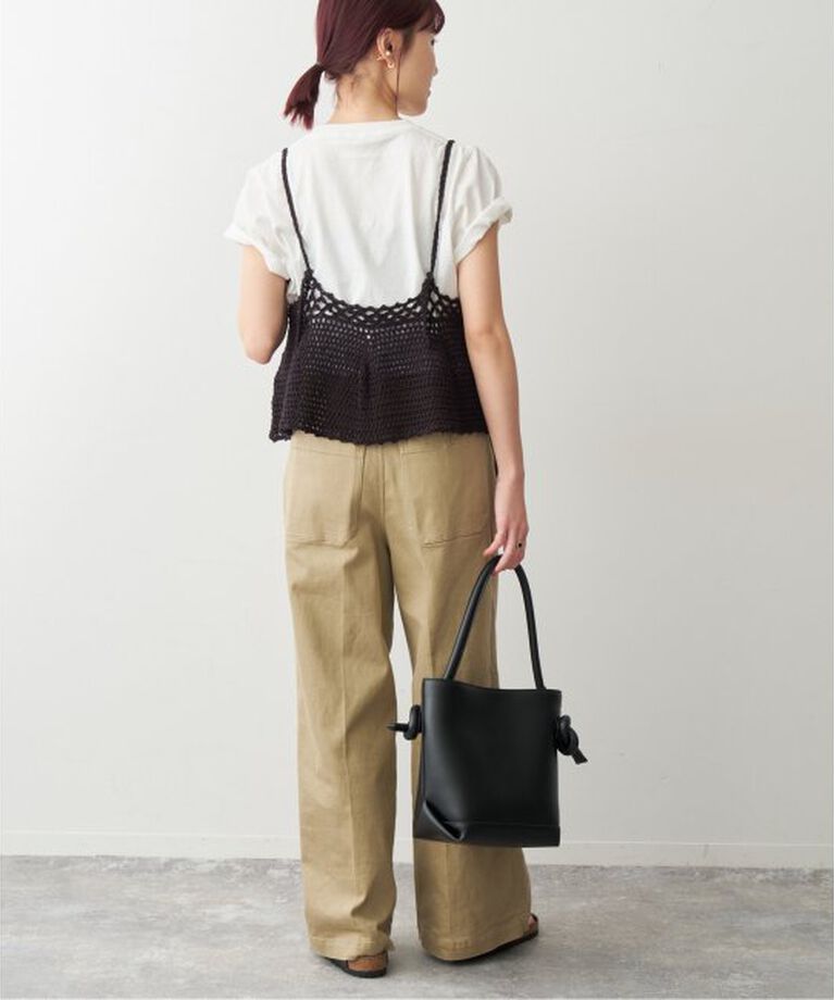 Spick and Span「《追加》クロシェニットキャミソール」|キャミソール|