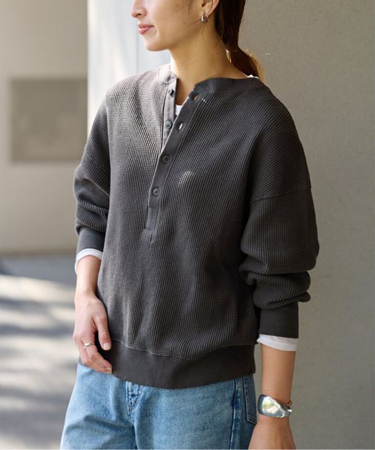 FRAMeWORK「≪追加≫ワッフルヘンリープルオーバー」|Tシャツ・カットソー|