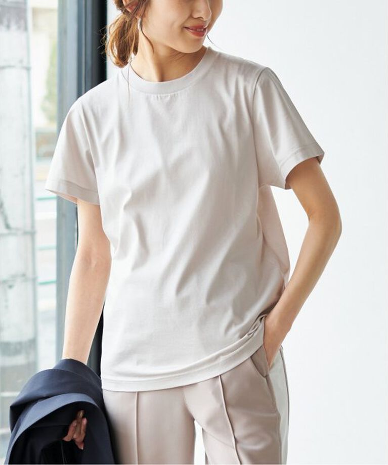Spick and Span「《追加》ファインコットンTシャツ」|Tシャツ・カットソー|