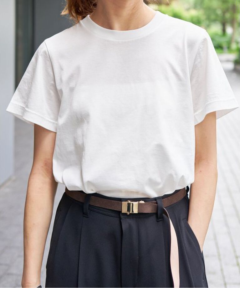 Spick and Span「《追加》ファインコットンTシャツ」|Tシャツ・カットソー|