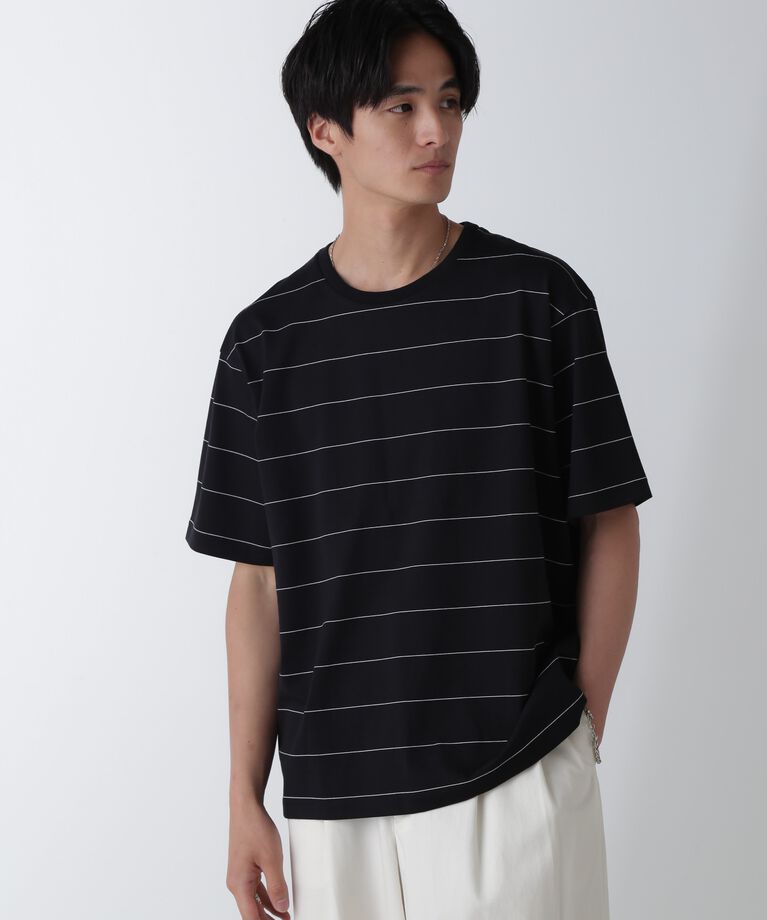 nano･universe「リラックスボーダーTシャツ 半袖」|Tシャツ・カットソー|