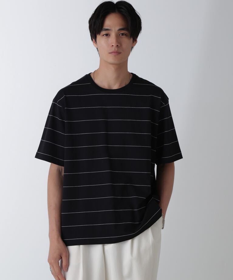 nano･universe「リラックスボーダーTシャツ 半袖」|Tシャツ・カットソー|