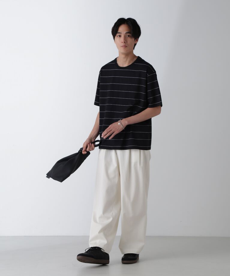 nano･universe「リラックスボーダーTシャツ 半袖」|Tシャツ・カットソー|