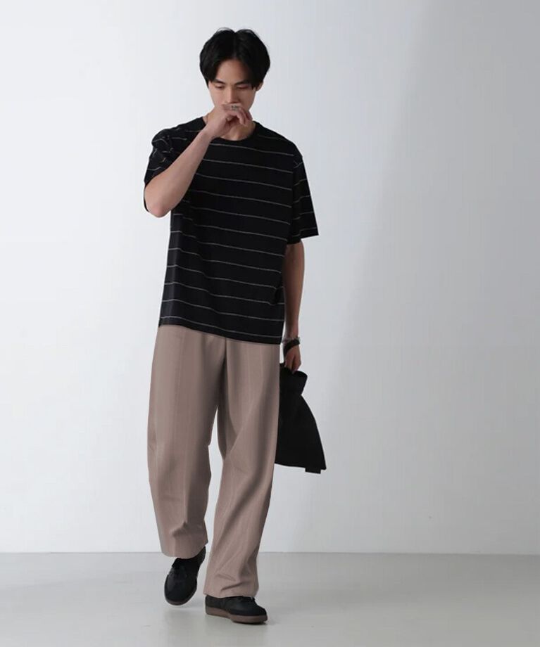 nano･universe「リラックスボーダーTシャツ 半袖」|Tシャツ・カットソー|
