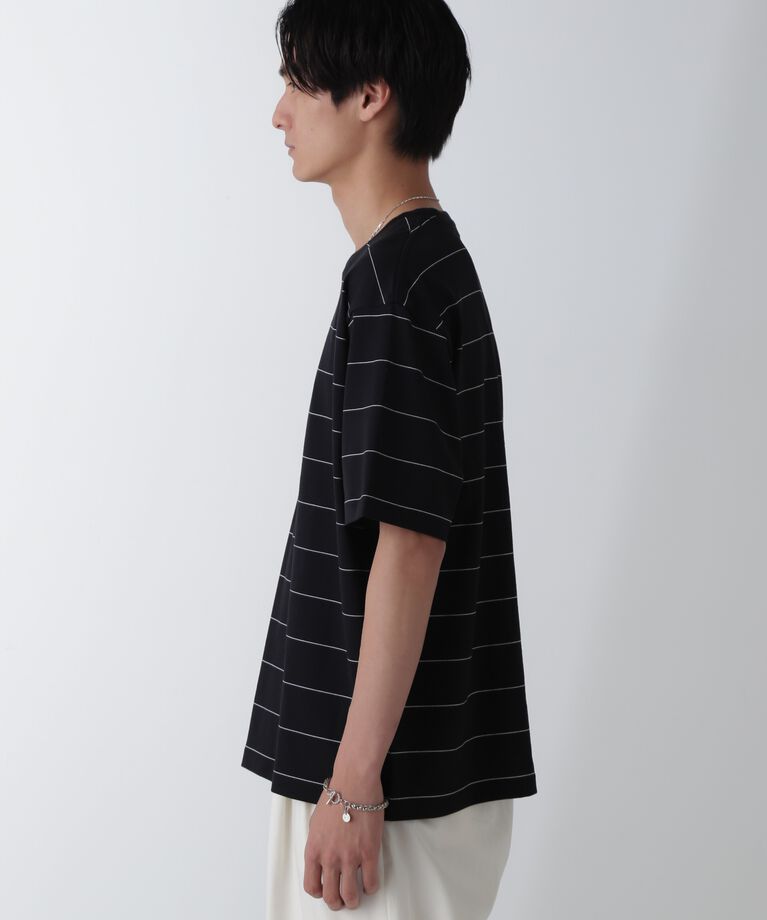 nano･universe「リラックスボーダーTシャツ 半袖」|Tシャツ・カットソー|