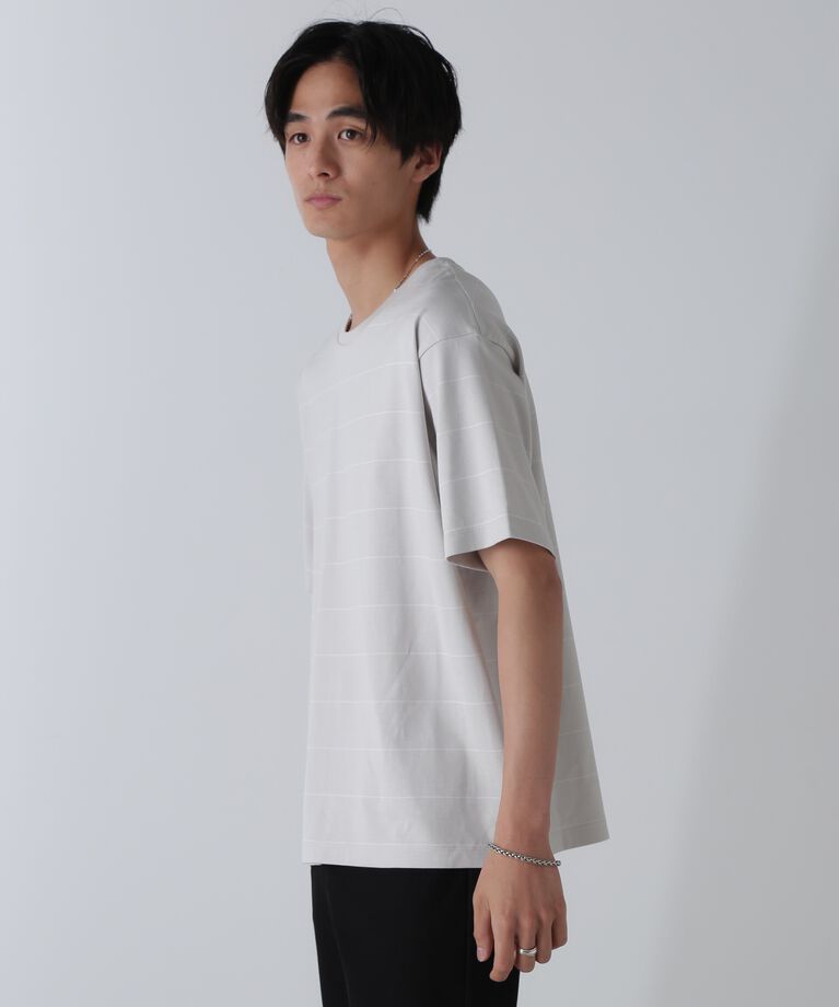 nano･universe「リラックスボーダーTシャツ 半袖」|Tシャツ・カットソー|