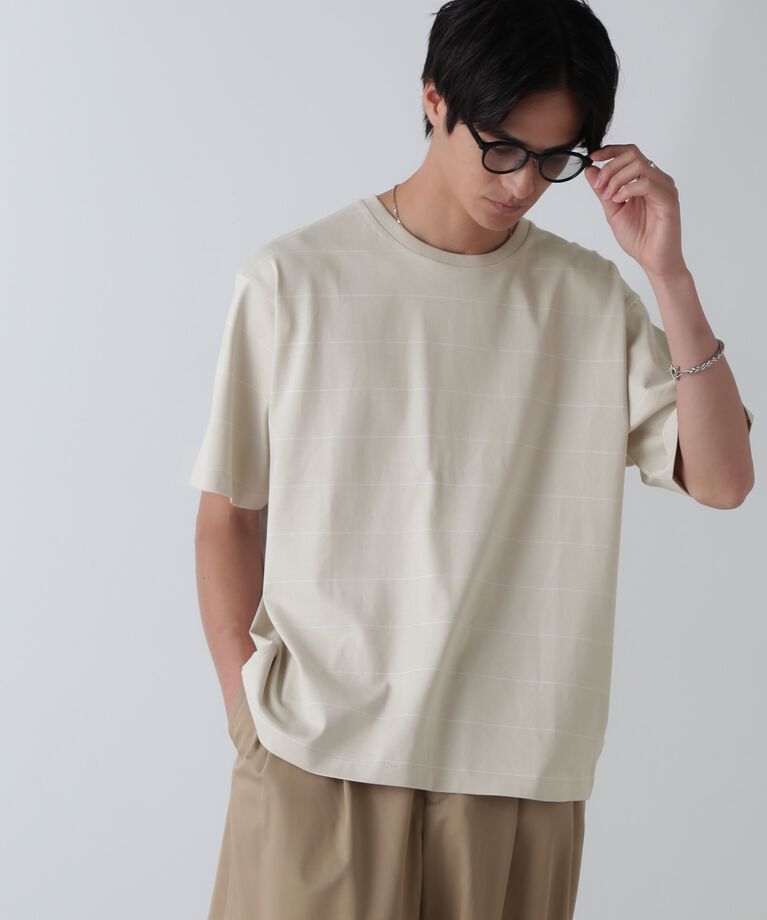 nano･universe「リラックスボーダーTシャツ 半袖」|Tシャツ・カットソー|