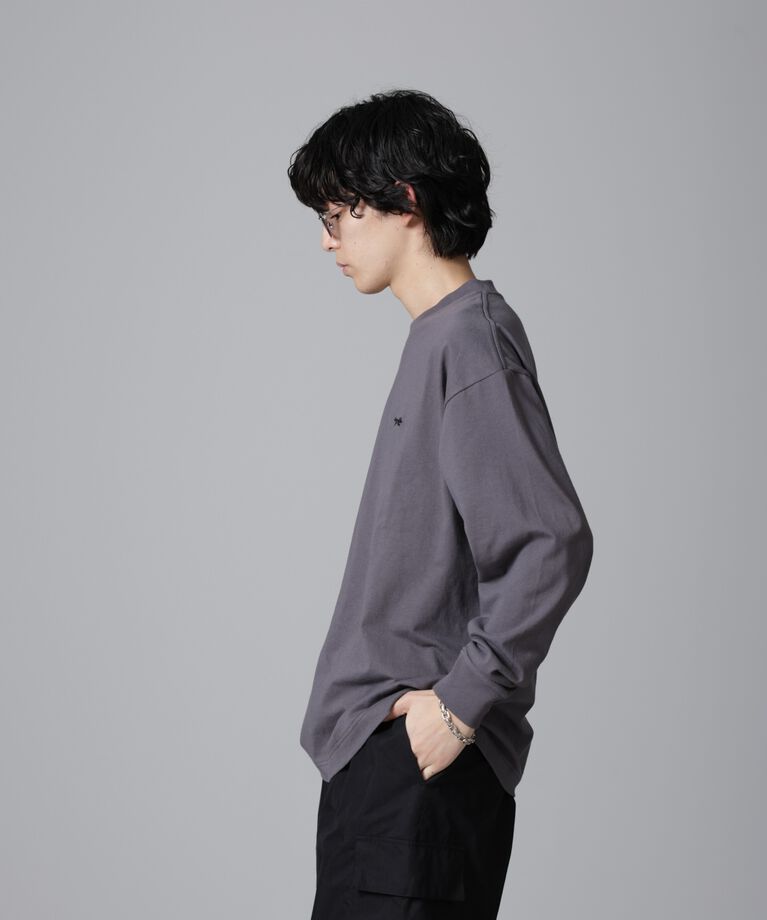 nano･universe「PENNEYS BLACK ワンポイントTシャツ長袖」|Tシャツ・カットソー|