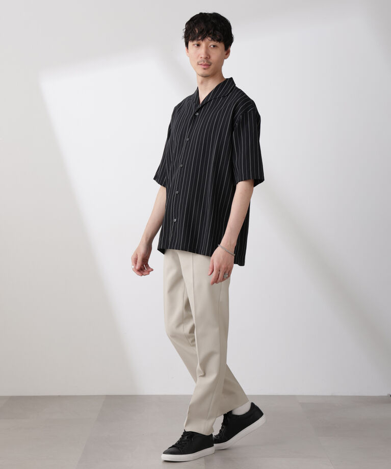 nano･universe「｢SOIGNE｣ECOPET(R)×AERO ツイルストレッチスラックス」|チノ|