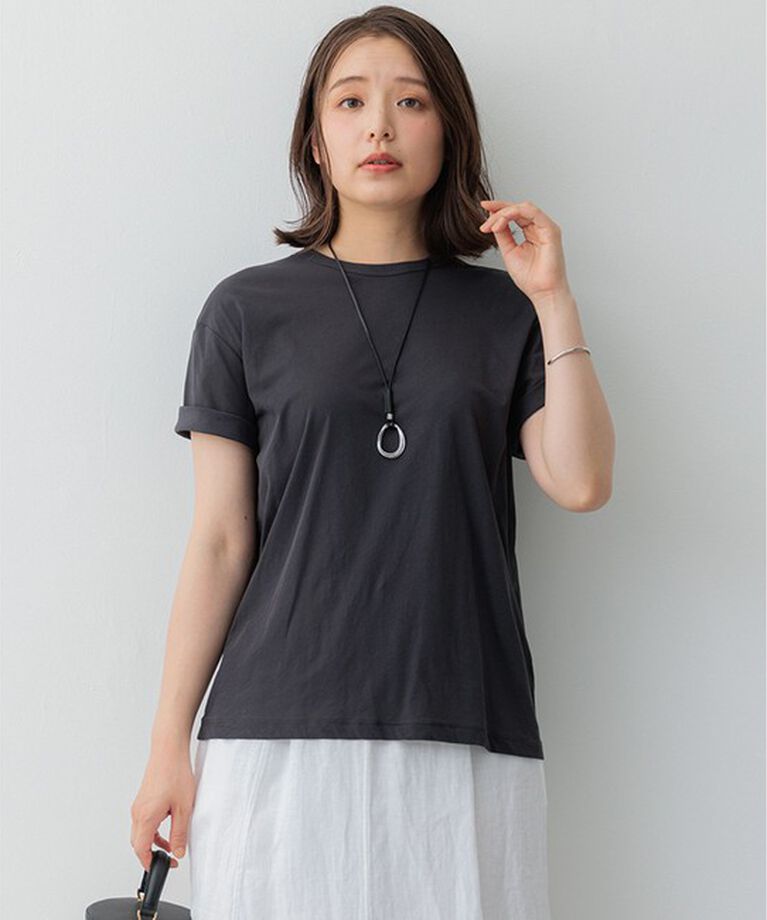 23区「【SLOW/WEB限定】シアーツイストシングルジャージー Tシャツ」|Tシャツ・カットソー|グレー系