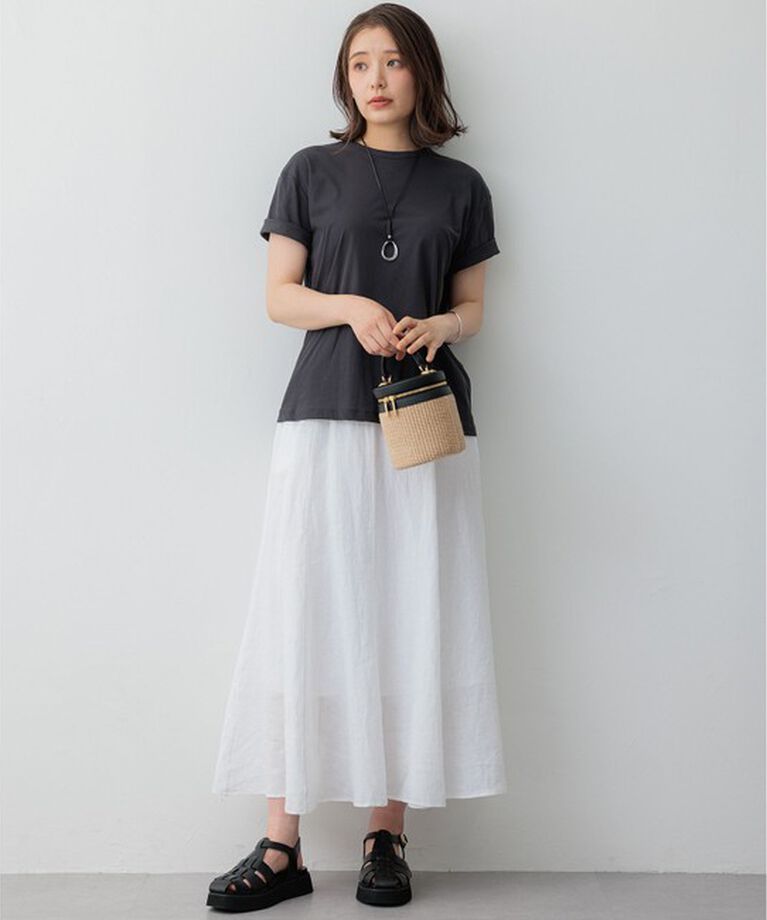 23区「【SLOW/WEB限定】シアーツイストシングルジャージー Tシャツ」|Tシャツ・カットソー|