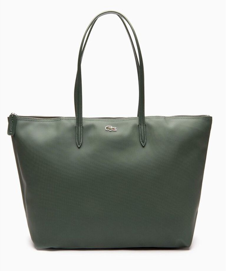 LACOSTE「L.12.12 プチピケ ラージ トートバッグ」|トートバッグ|カーキ