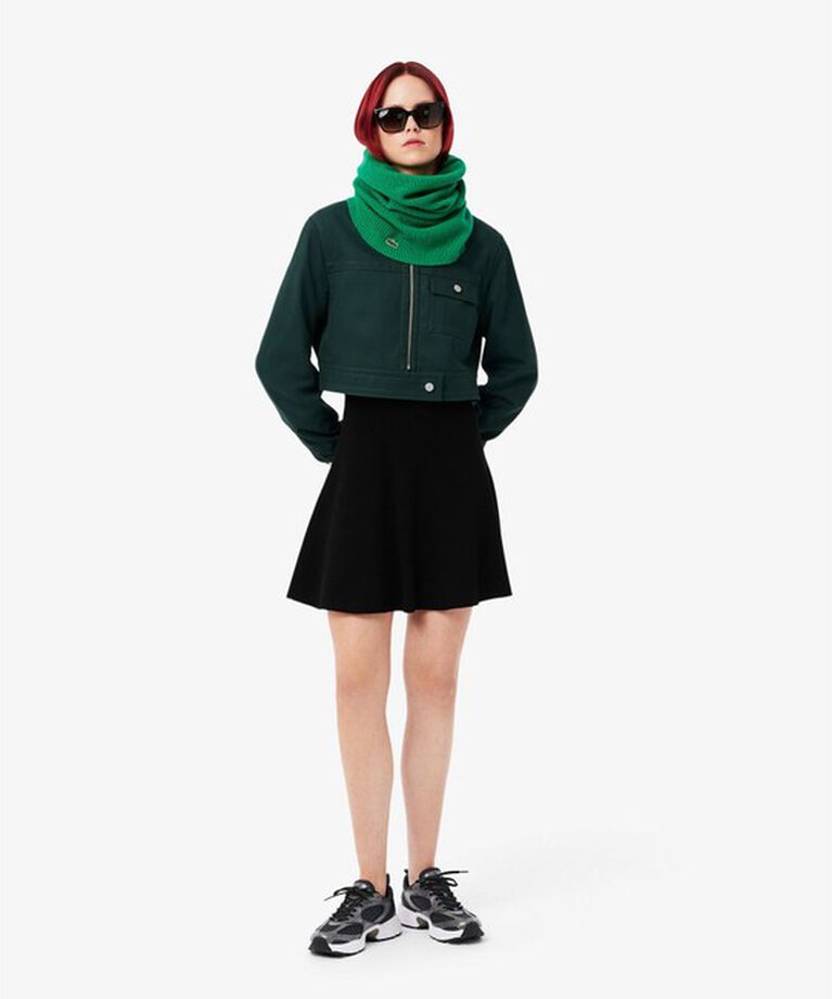 LACOSTE「スムースタッチ カシミヤニットネックゲイター / ネックウォーマー スヌード」|マフラー|