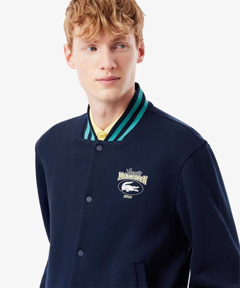 LACOSTE「2025マイアミオープンスウェットジャケット」|ブルゾン・スタジャン|ネイビー