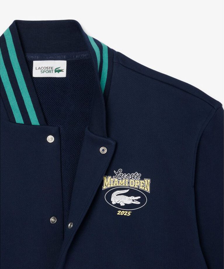LACOSTE「2025マイアミオープンスウェットジャケット」|ブルゾン・スタジャン|