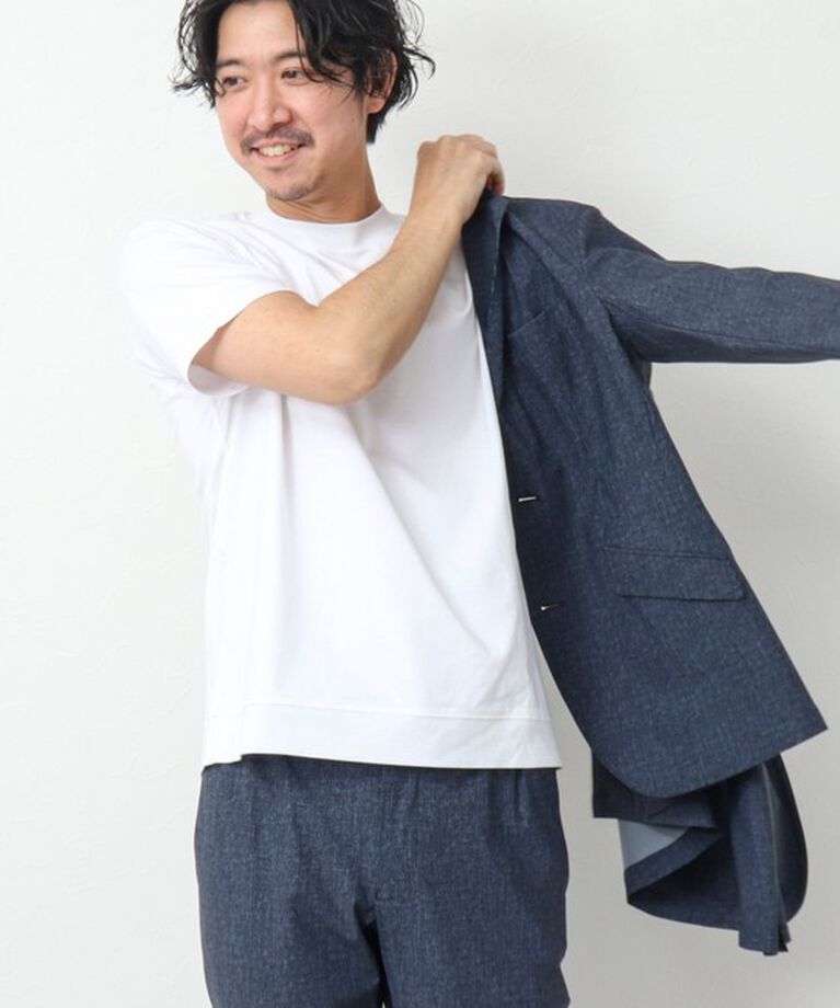 NOLLEY'S goodman「《ビジカジ対応》シルケットスムース / 天竺 ジャケット用Tシャツ」|Tシャツ・カットソー|