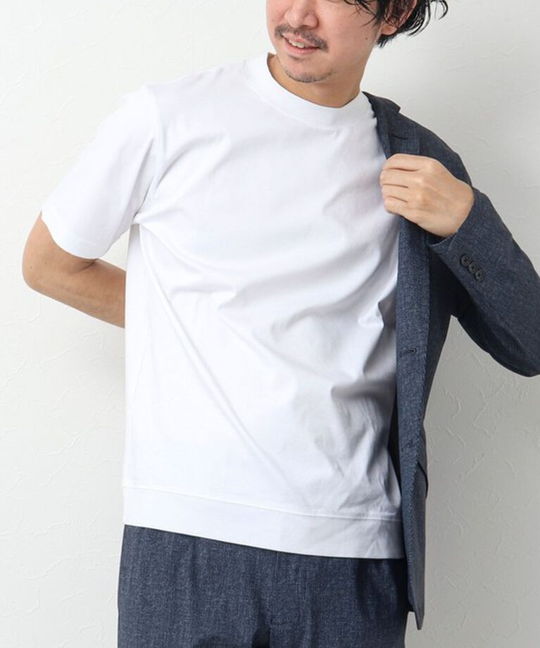 NOLLEY'S goodman「《ビジカジ対応》シルケットスムース / 天竺 ジャケット用Tシャツ」|Tシャツ・カットソー|