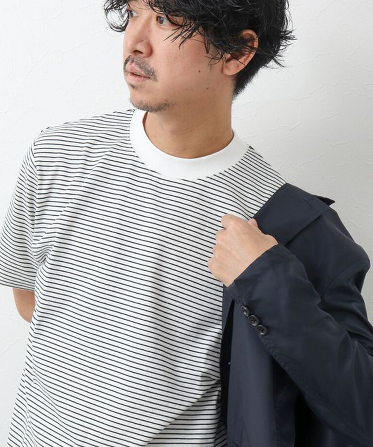 NOLLEY'S goodman「《ビジカジ対応》シルケットスムース / 天竺 ジャケット用Tシャツ」|Tシャツ・カットソー|ホワイト系その他