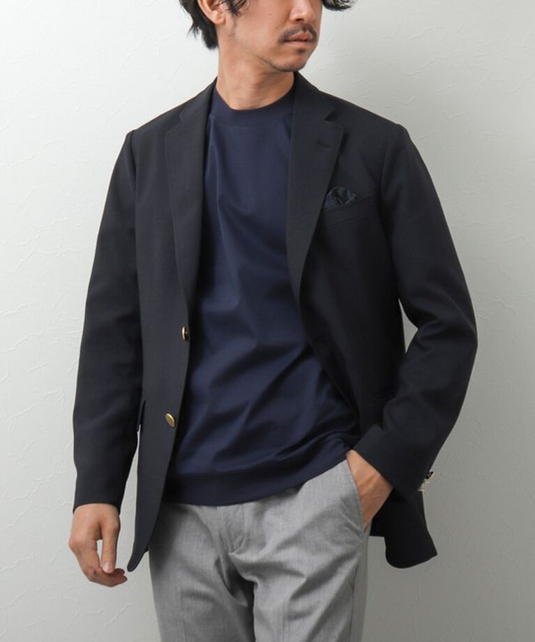 NOLLEY'S goodman「《ビジカジ対応》シルケットスムース / 天竺 ジャケット用Tシャツ」|Tシャツ・カットソー|