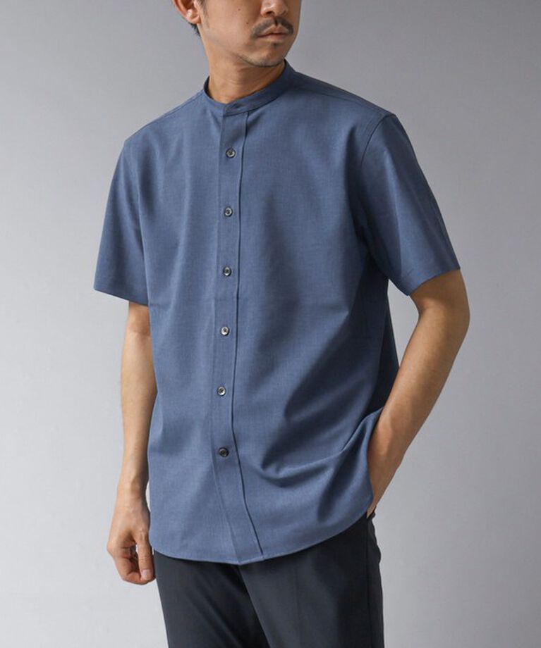 NOLLEY'S goodman「【ACTIVE SECT】《限定展開 / 速乾 / イージーケア》”ALL TIME DRY” バンドカラー半袖シャツ」|シャツ・ブラウス|