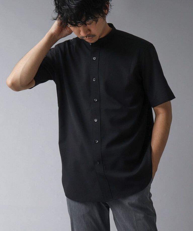 NOLLEY'S goodman「【ACTIVE SECT】《限定展開 / 速乾 / イージーケア》”ALL TIME DRY” バンドカラー半袖シャツ」|シャツ・ブラウス|
