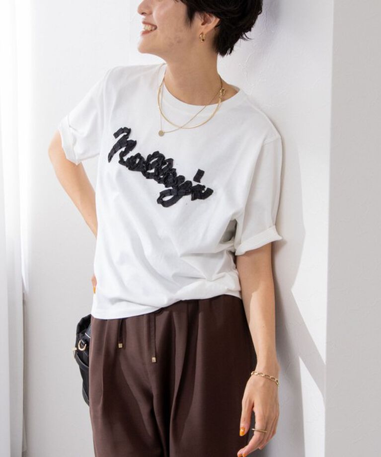 NOLLEY'S「ノーリーズ刺繍Tシャツ」|Tシャツ・カットソー|ホワイト系その他2