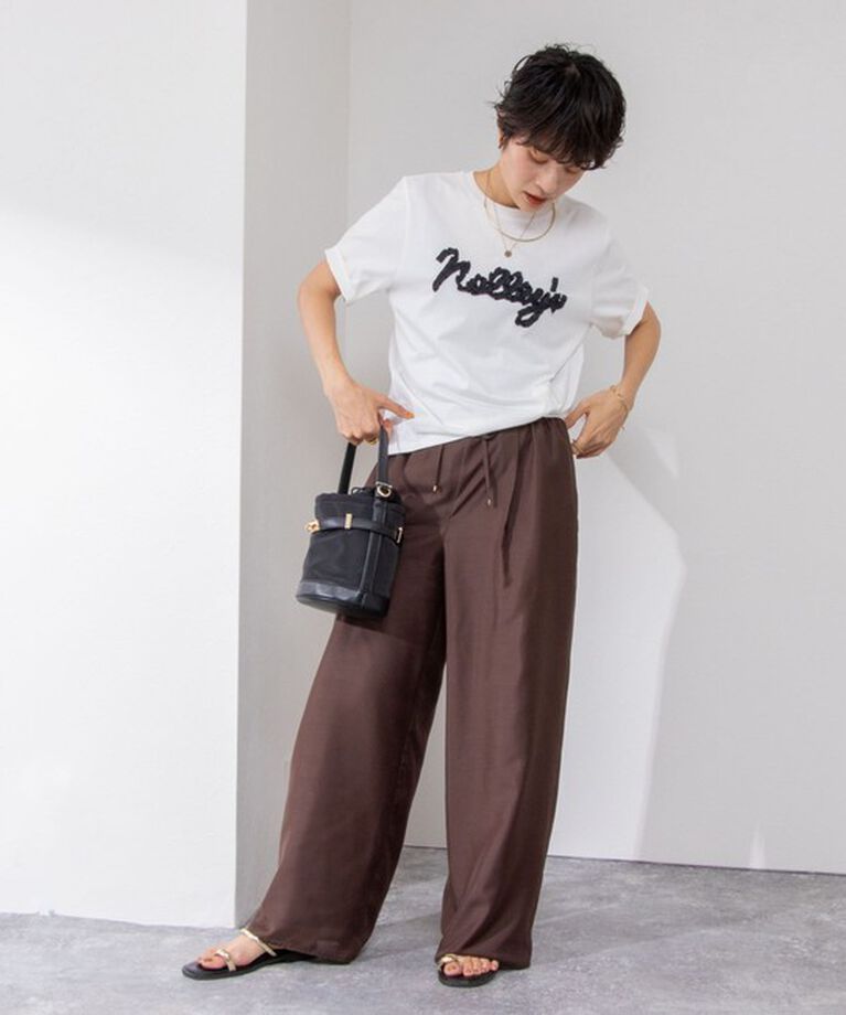 NOLLEY'S「ノーリーズ刺繍Tシャツ」|Tシャツ・カットソー|