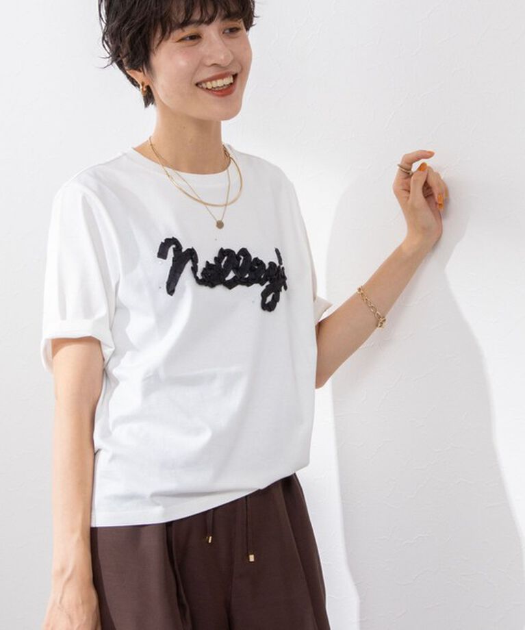 NOLLEY'S「ノーリーズ刺繍Tシャツ」|Tシャツ・カットソー|