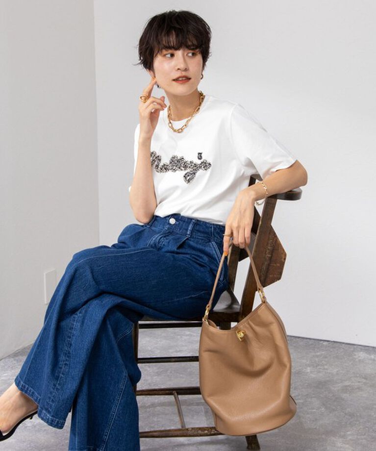 NOLLEY'S「ノーリーズ刺繍Tシャツ」|Tシャツ・カットソー|