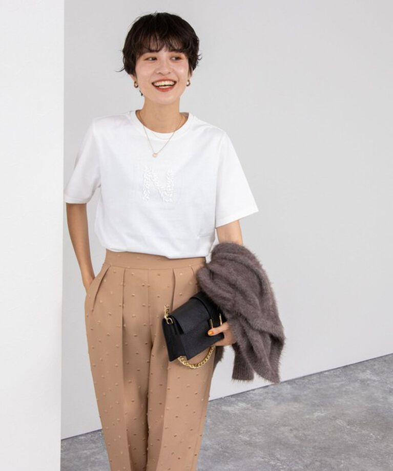 NOLLEY'S「ノーリーズ刺繍Tシャツ」|Tシャツ・カットソー|