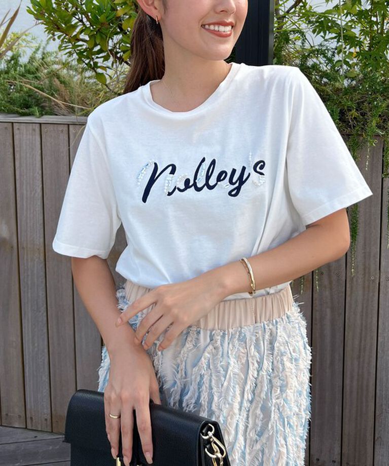 NOLLEY'S「ノーリーズ刺繍Tシャツ」|Tシャツ・カットソー|ホワイト系その他5