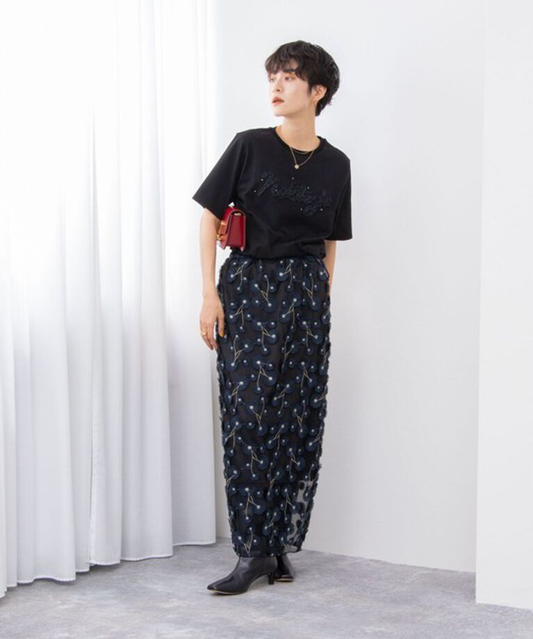 NOLLEY'S「ノーリーズ刺繍Tシャツ」|Tシャツ・カットソー|