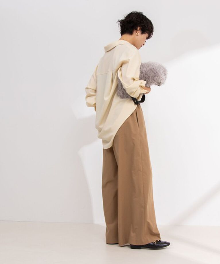 NOLLEY'S「ウォッシャブルイージーケアツイルワイドパンツ」|その他|