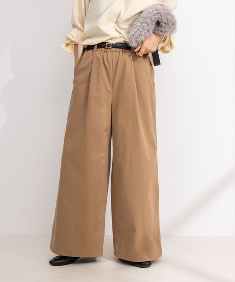 NOLLEY'S「ウォッシャブルイージーケアツイルワイドパンツ」|その他|