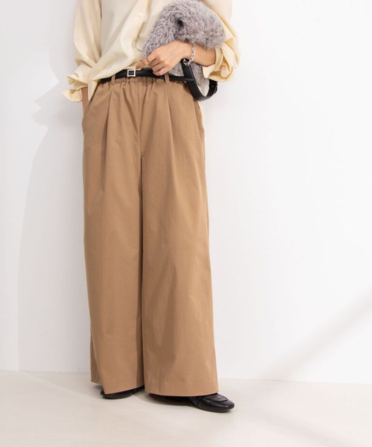 NOLLEY'S「ウォッシャブルイージーケアツイルワイドパンツ」|その他|