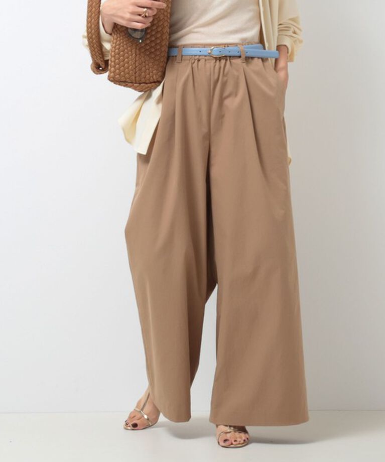 NOLLEY'S「ウォッシャブルイージーケアツイルワイドパンツ」|その他|