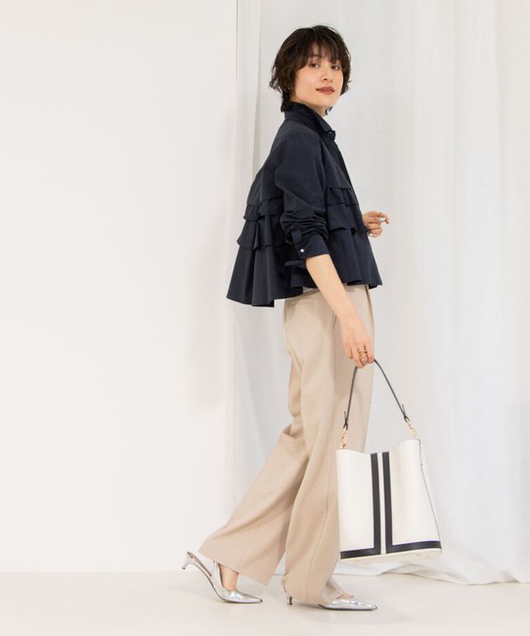 NOLLEY'S「《セットアップ対応》ウォッシャブル高機能麻調愛されワイドパンツ」|その他|